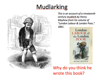 The history of the river Thames and mudlarks