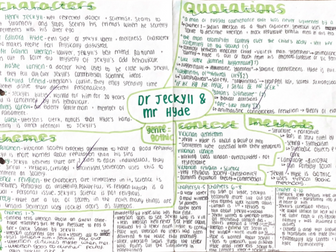 jekyll and hyde knowledge organiser