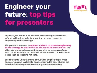 Engineer your future: top tips for presenters