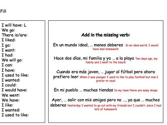 GCSE Spanish: Important Verbs Revision