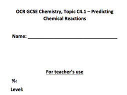 Set of resources for revision and testing of OCR Gateway Combined Science C4.1