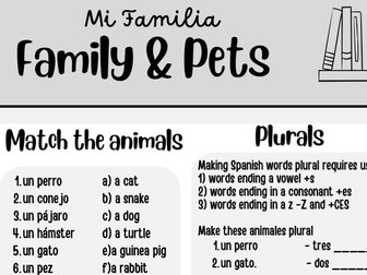 Familia y mascotas