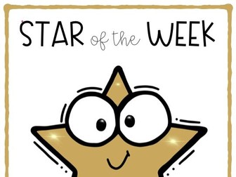 STAR OF THE WEEK CERTIFICATE