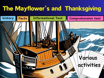 The Mayflower’s Voyage and the Birth of American Thanksgiving , worksheets