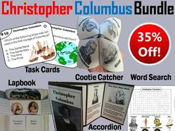 Christopher Columbus Task Cards and Activities Bundle
