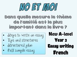 no et moi book study essay writing 2 full essay a level essay writing tips