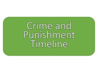GCSE History Crime and Punishment Timeline
