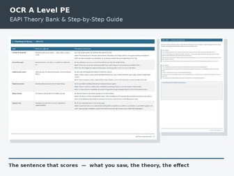 OCR A Level PE — EAPI: Theory Application Bank & Step-by-Step Guide (H555/06)