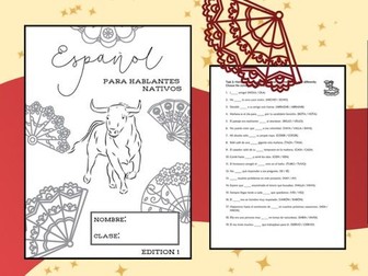 Spanish grammar booklet (Native students/GCSE support)