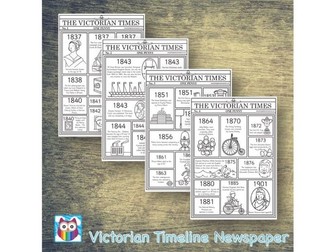 Victorian Timeline Newspaper