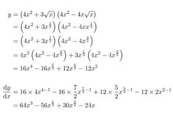 Differentiation questions - sum of powers of x and surds with expand ...