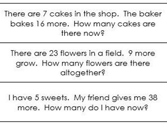 Addition Word Problems Year 2