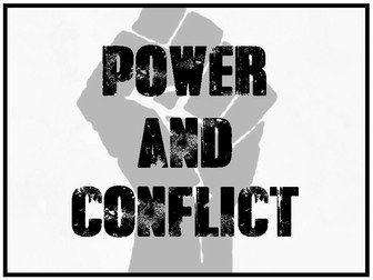 AQA Power & Conflict poetry display