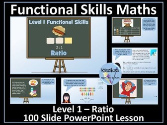 Ratio PowerPoint Lesson - Level 1 Maths Functional Skills