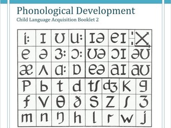 OCR A Level English Language Year 2 - CLA Booklet 2: Phonological Development