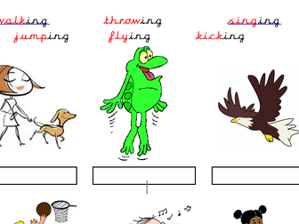 ing suffix picture match