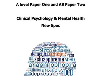 Clinical Psychology & Mental Health Content Booklet - AQA A Level Psychology NEW SPEC