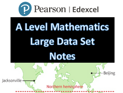 ALevel Edexcel Mathematics Large Data Set Notes (New Spec) | Teaching ...