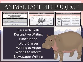 Animal Fact File Project - English Skills