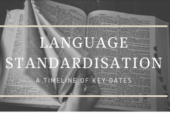 A Level English Lang Over Time Standardisation Timeline Infographic Key Dates