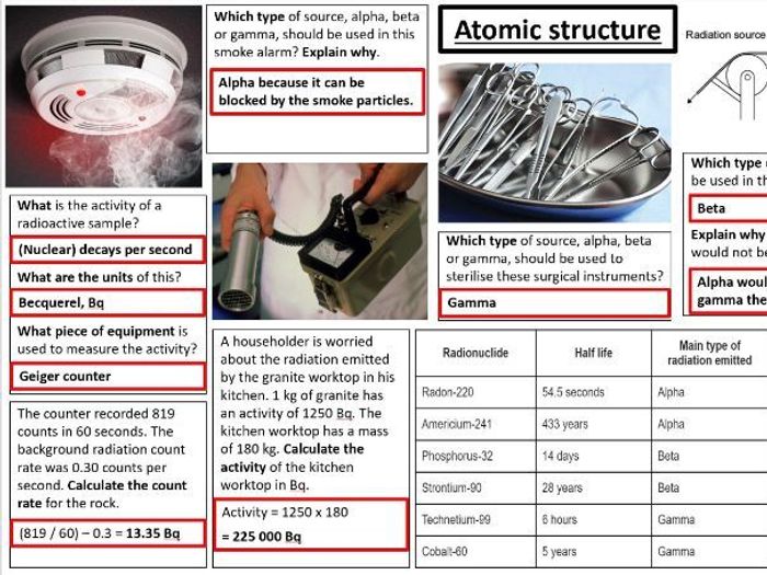 AQA GCSE 9-1 Physics Paper 1 Revision Worksheets With ANSWERS ...