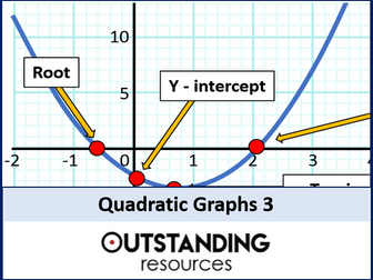 Quadratic Graphs and Stationary Points (minimums and maximums)