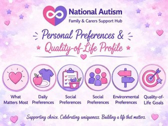 Personal Preferences & Quality-of-Life Profile | Autism Person-Centred Planning Resource