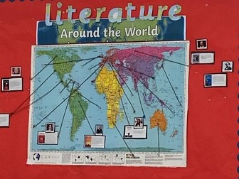 Literature around the world display English Library global