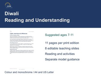 Diwali Reading Comprehension | Traditions and Activities