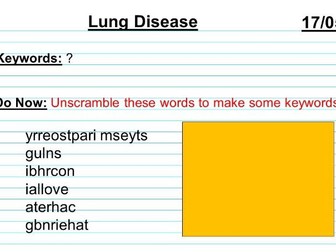 Lung Disease KS3