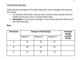 Working Scientifically Booklet