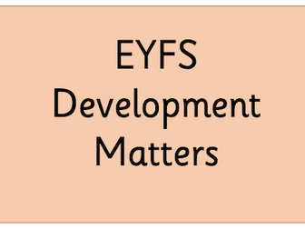 Development Matters 2021 Simplified Layout