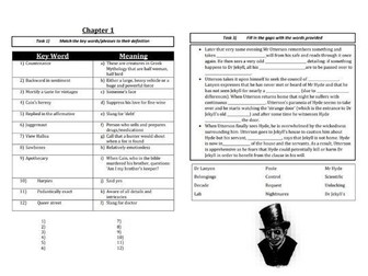 Dr Jekyll & Mr Hyde Full Workbook & Answers