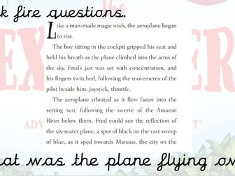 The Explorer three week Reading Skills Pack