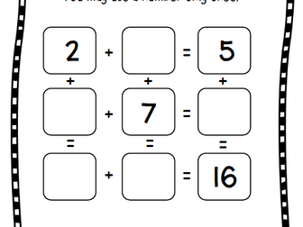 Magic Square Puzzle Bundle: Addition & Subtraction Math Facts