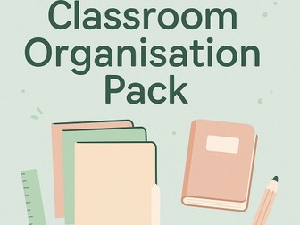 Classroom Organisation & Display Pack – Labels, Posters & Positive Prints (KS1/KS2)