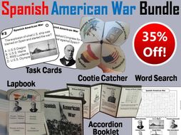 Spanish American War Task Cards and Activities Bundle