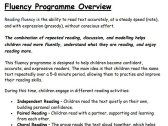 Complete Reading Fluency Intervention
