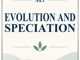IB Biology HL A4.1 Evolution And Speciation MCQ Practice
