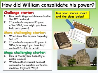 William, Kingship + Consolidation