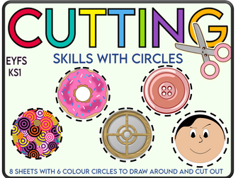 Cutting Skills with Circles  Fine Motor