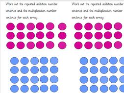 Simple Images of Arrays Year 1 Differentiated | Teaching Resources