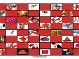 Christmas Checkerboard Game