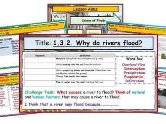WJEC GCSE Theme 1: L8: River Landscapes: Causes of Flooding