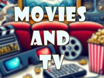 Movies & TV Thematic Vocabulary Pack for English Language Learning