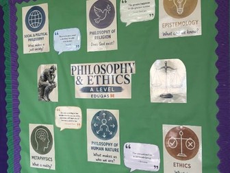 A-Level Philosophy Display