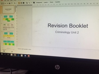 Criminology Unit 2 revision