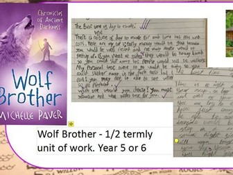 Wolf Brother 1/2 termly unit of work.