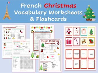 French Christmas Vocabulary Worksheets