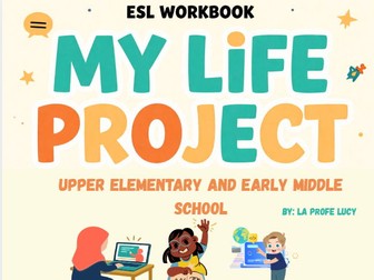 ESL ELA Workbook My Life Project Grades 5–6 Vocabulary Writing Reading SEL